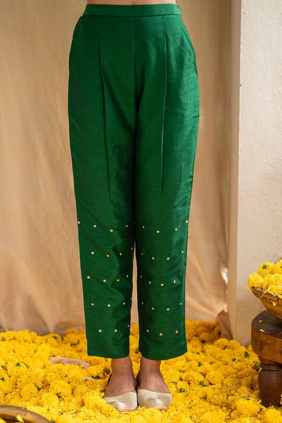 Green Printed Vista Tile Kurta Set