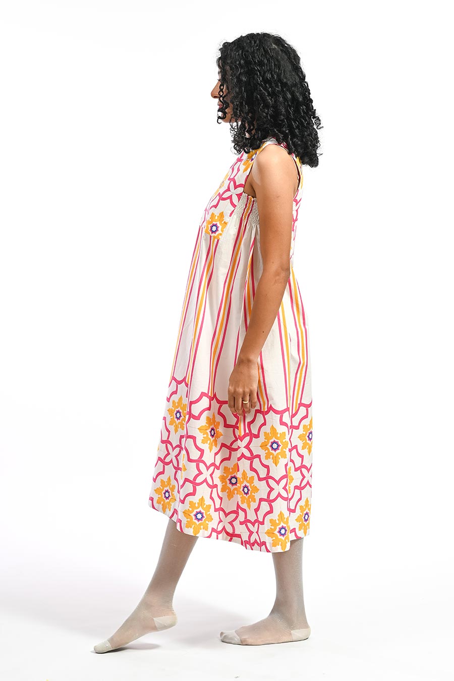 Rosa Miramar Mosaic Printed Dress
