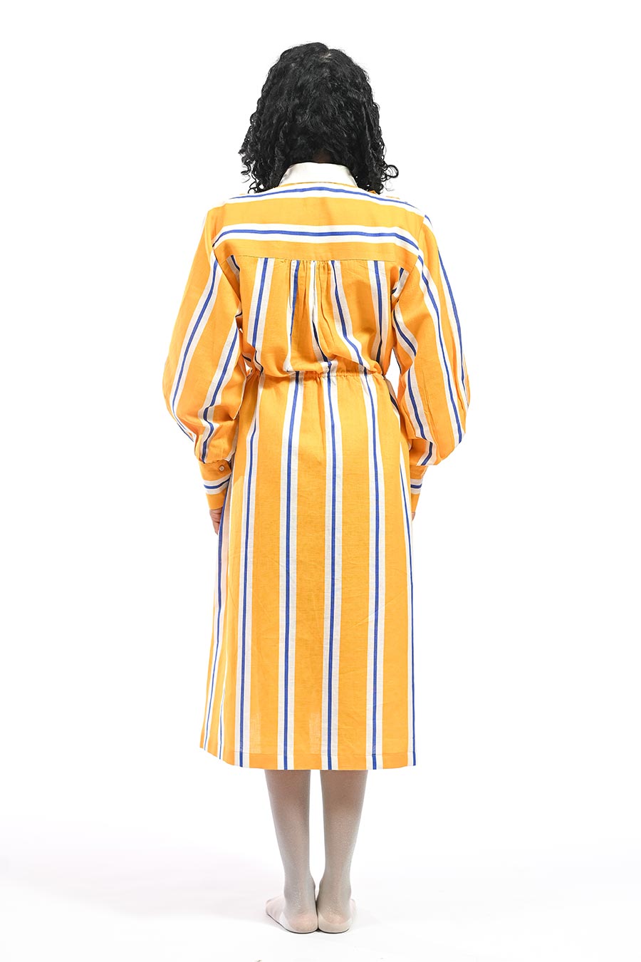 Amarelo Patto Yellow Printed Shirt Dress