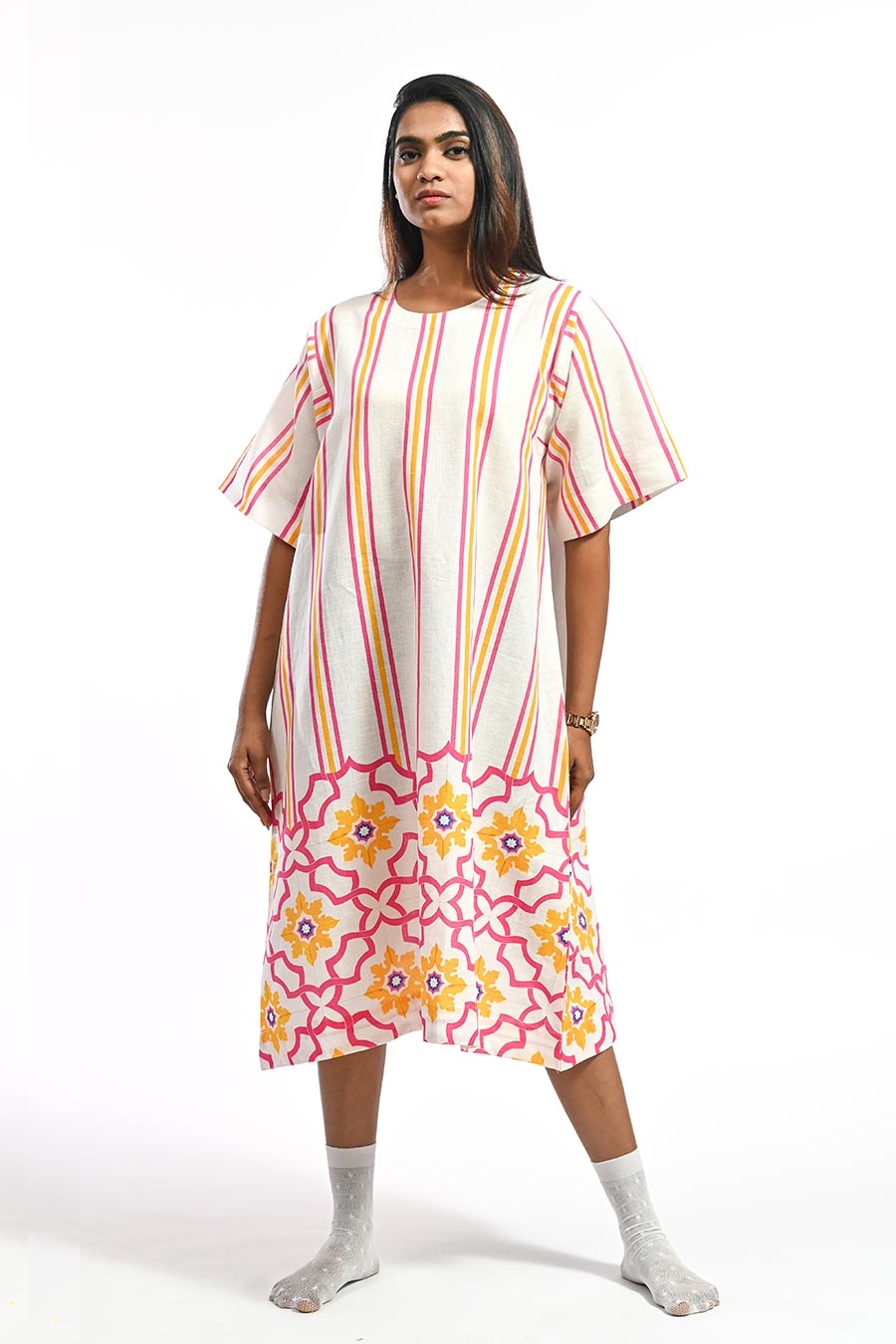 Rosa Campal Mosaic Printed Dress