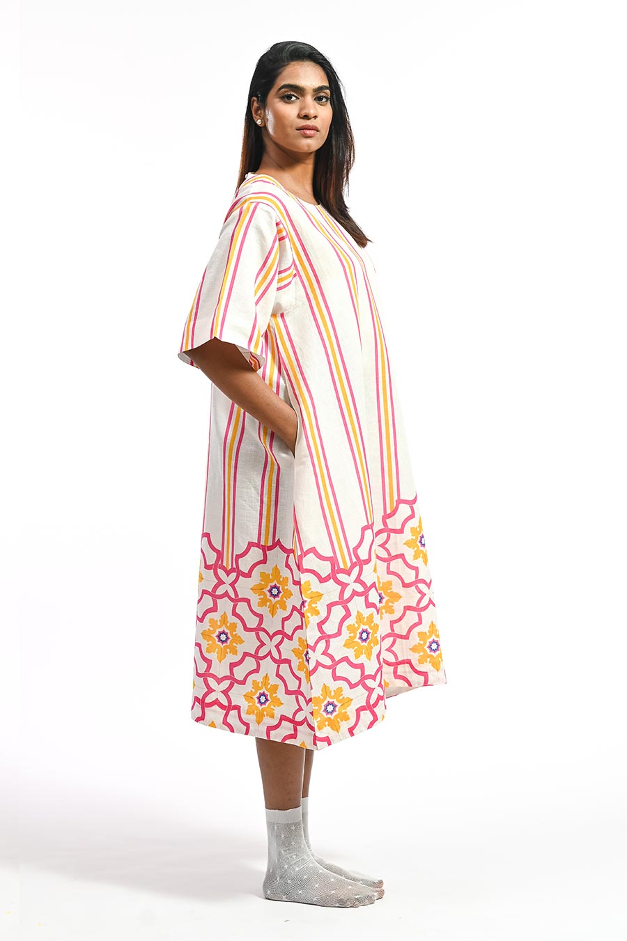 Rosa Campal Mosaic Printed Dress