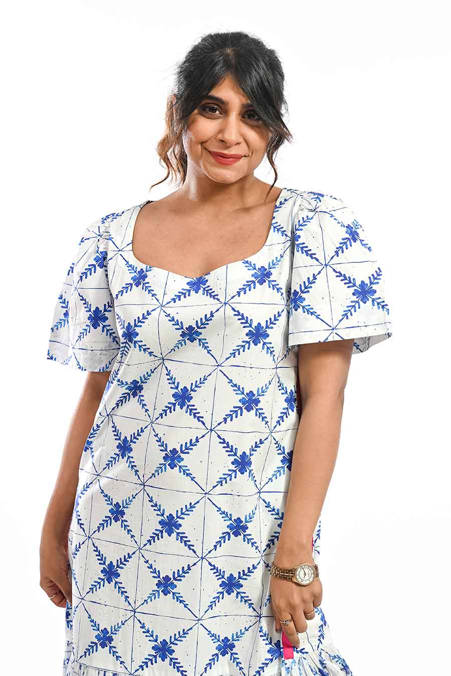 Azul Morjim Mosaic Printed Dress