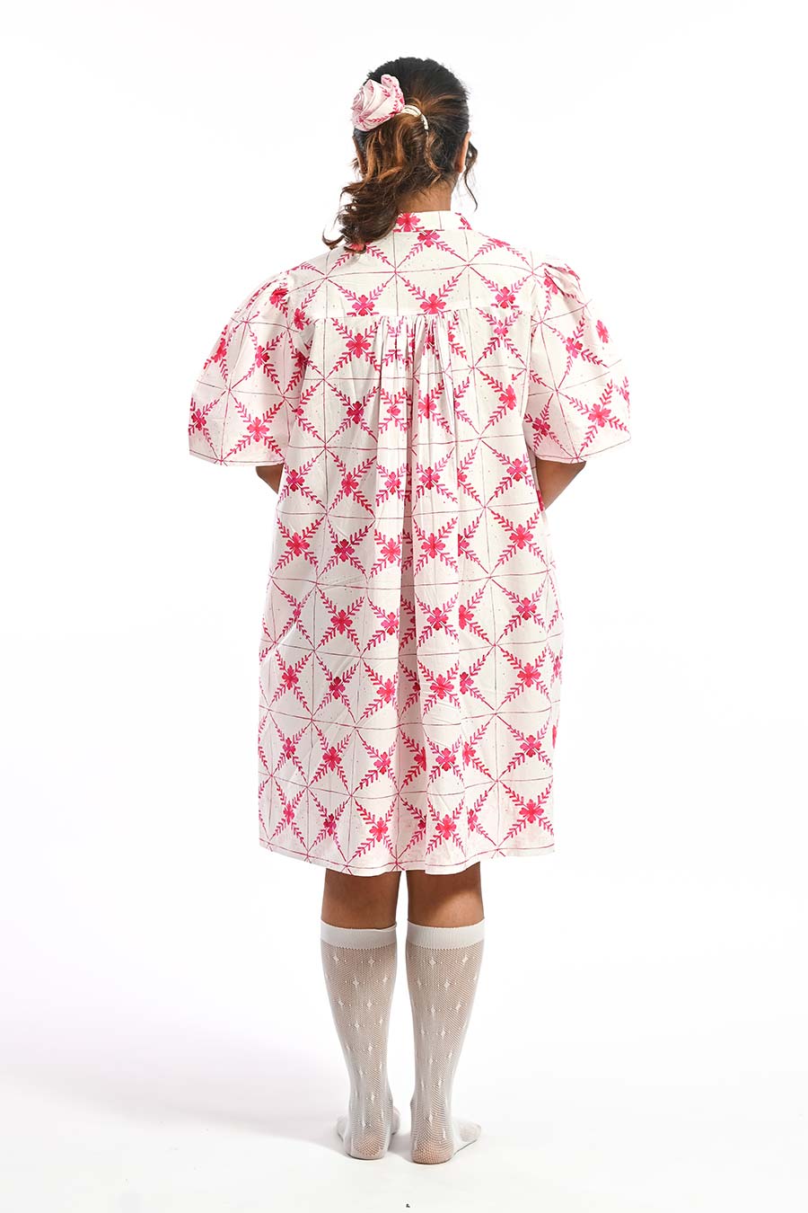 Rosa Basilica Mosaic Printed Short Dress