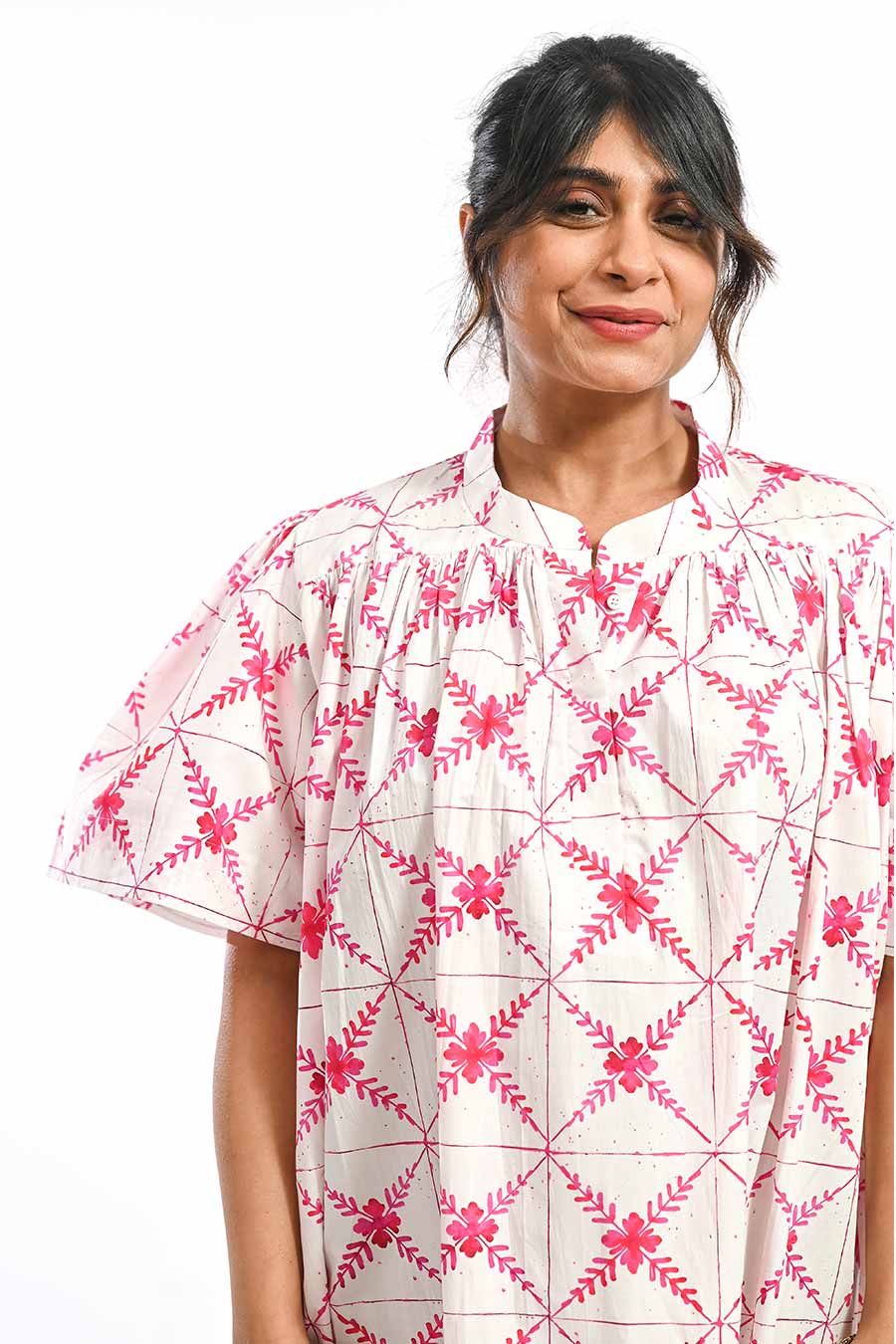 Rosa Basilica Mosaic Printed Short Dress
