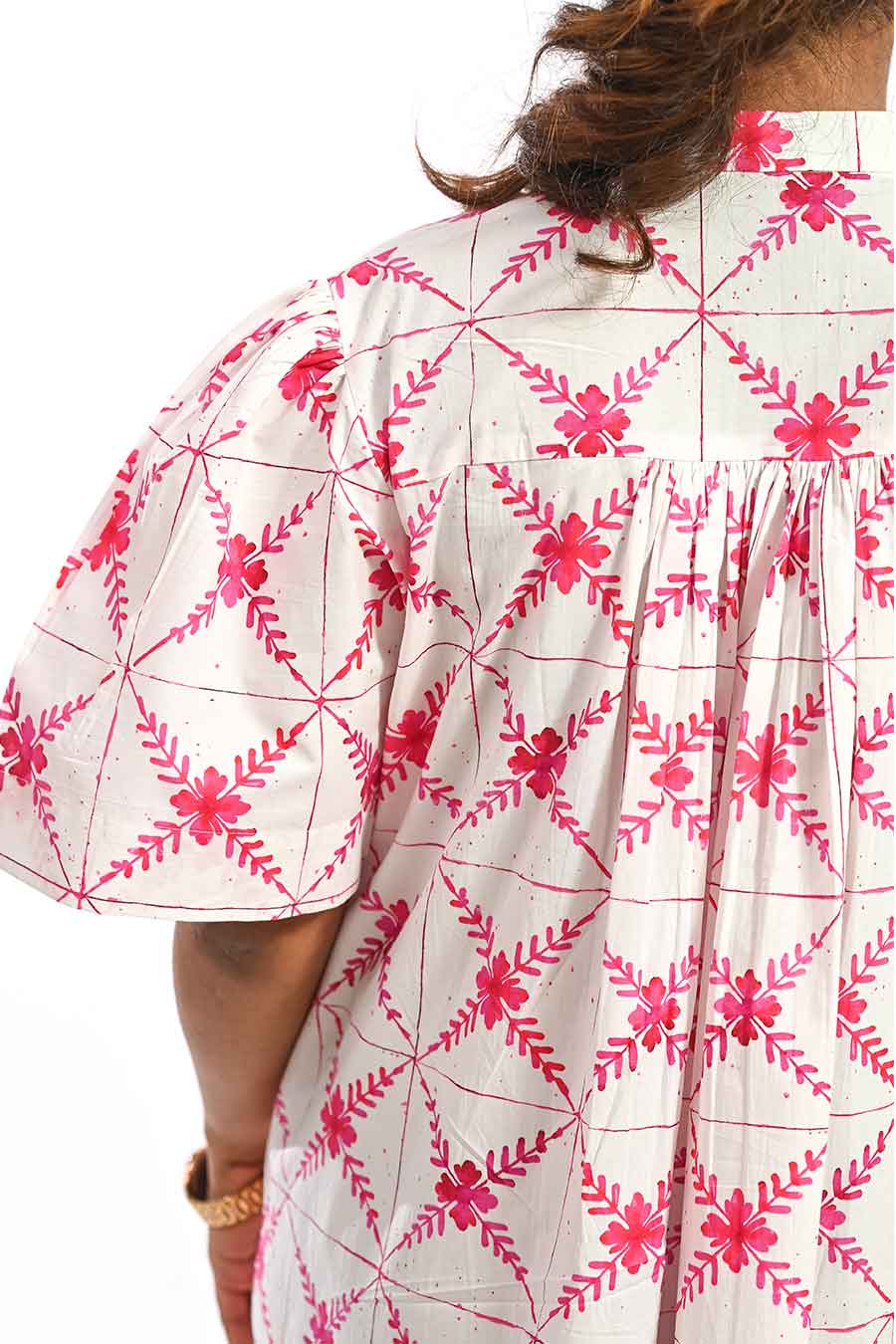 Rosa Basilica Mosaic Printed Short Dress