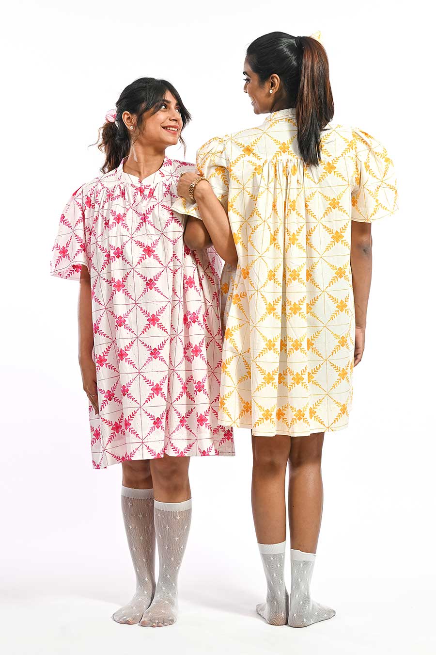 Rosa Basilica Mosaic Printed Short Dress