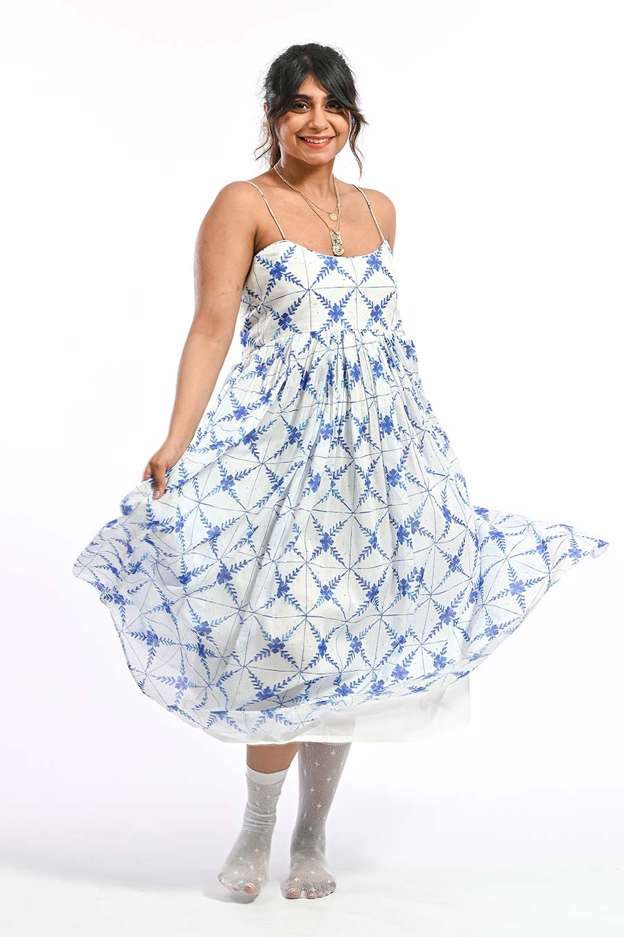 Azul Dona Paula Mosaic Printed Strappy Dress