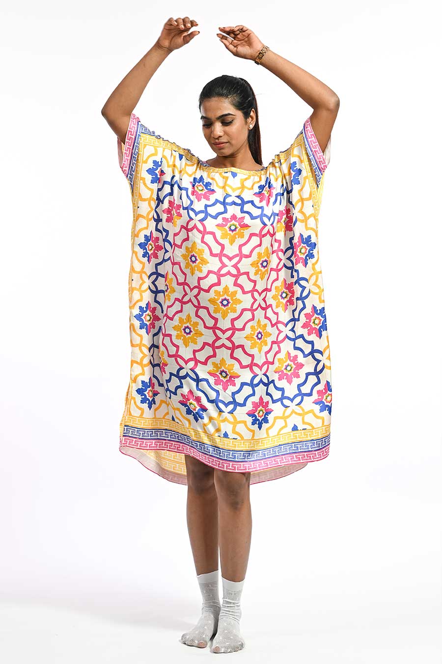 Mosaic Kaftan Mosaic Printed Kaftan Dress