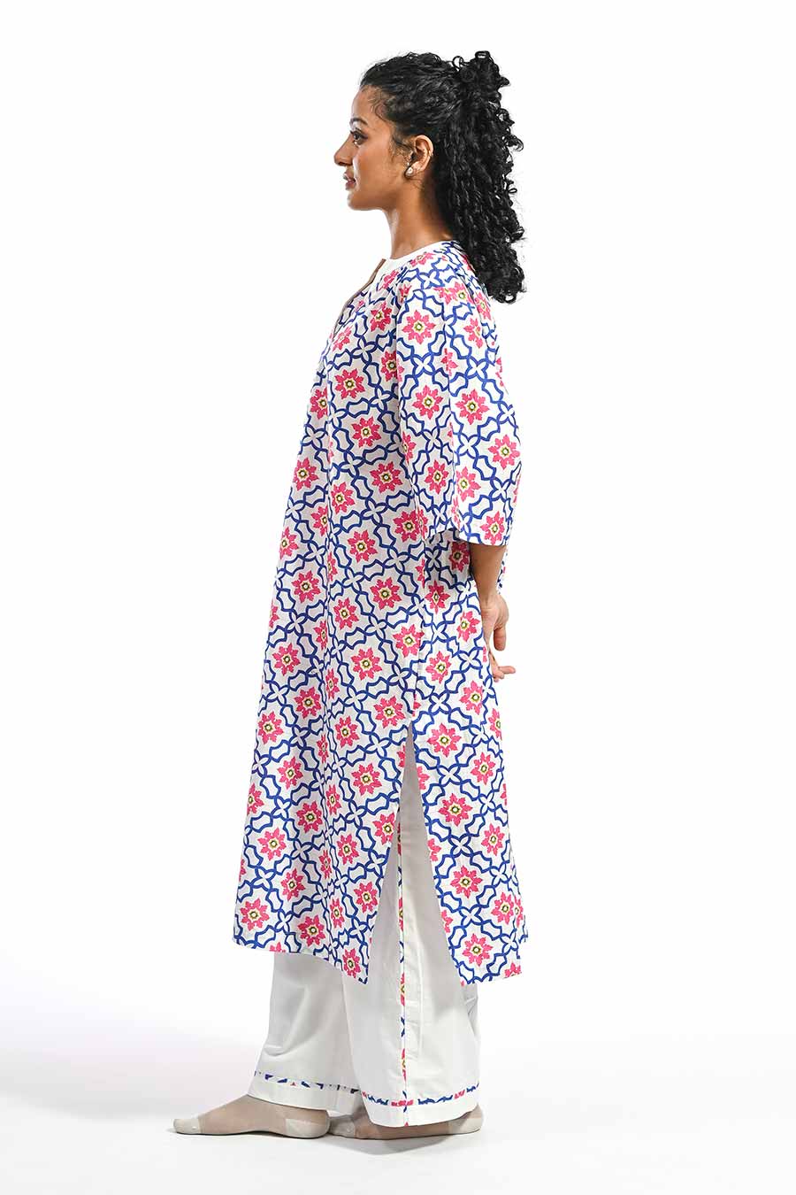 Azul Blue Mosaic Printed Kurta & Pant Set