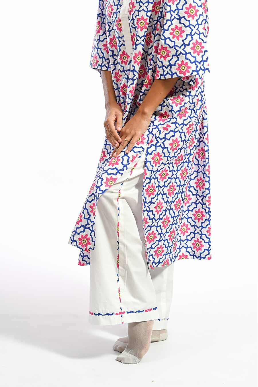 Azul Blue Mosaic Printed Kurta & Pant Set