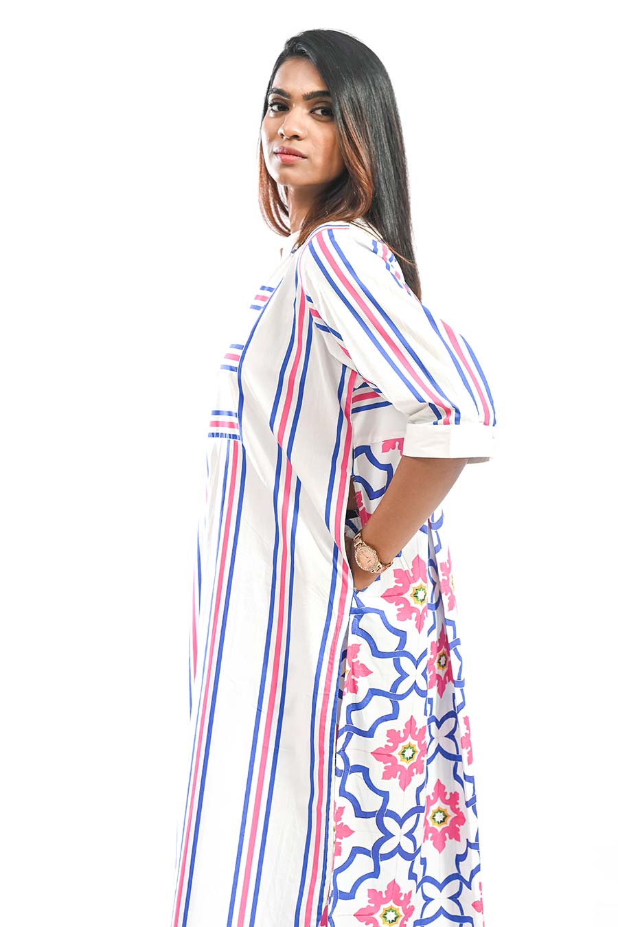 Azul Porvorim Blue Mosaic Kurta & Pant Set