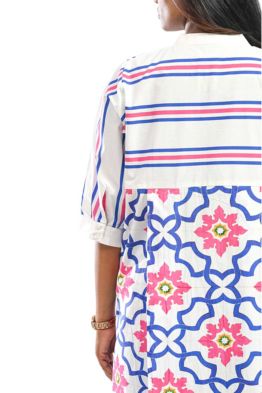 Azul Porvorim Blue Mosaic Kurta & Pant Set