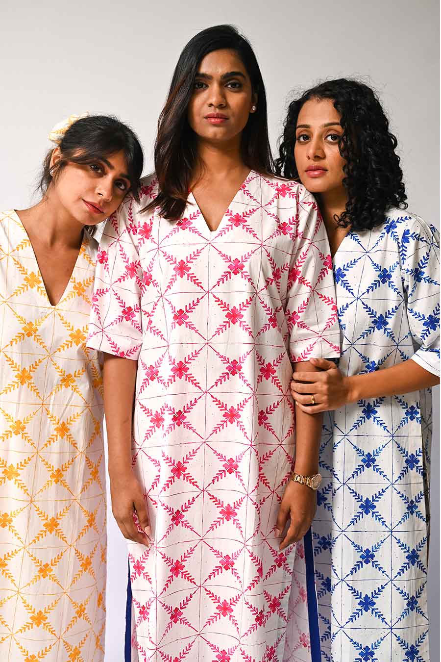 Azul Blue Mosaic Printed Kurta & Pant Set