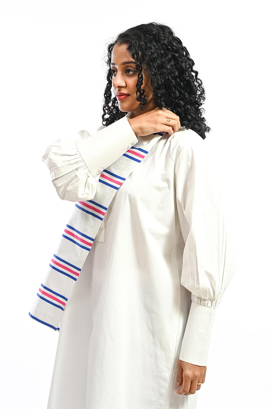 Azul Linear Stripe Mosaic Printed Co-Ord Set