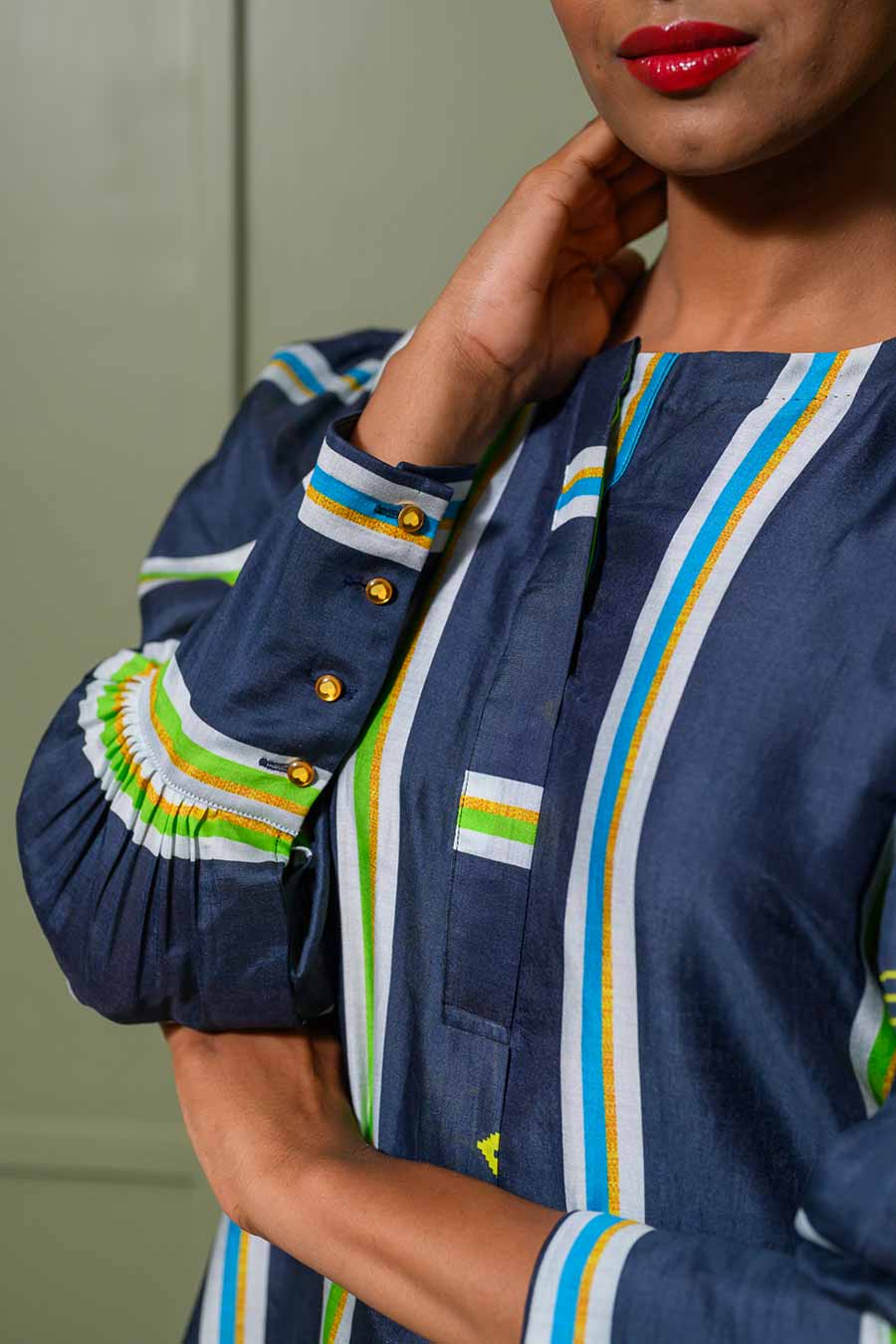Bluebell Printed Stripes Tunic & Palazzo Set