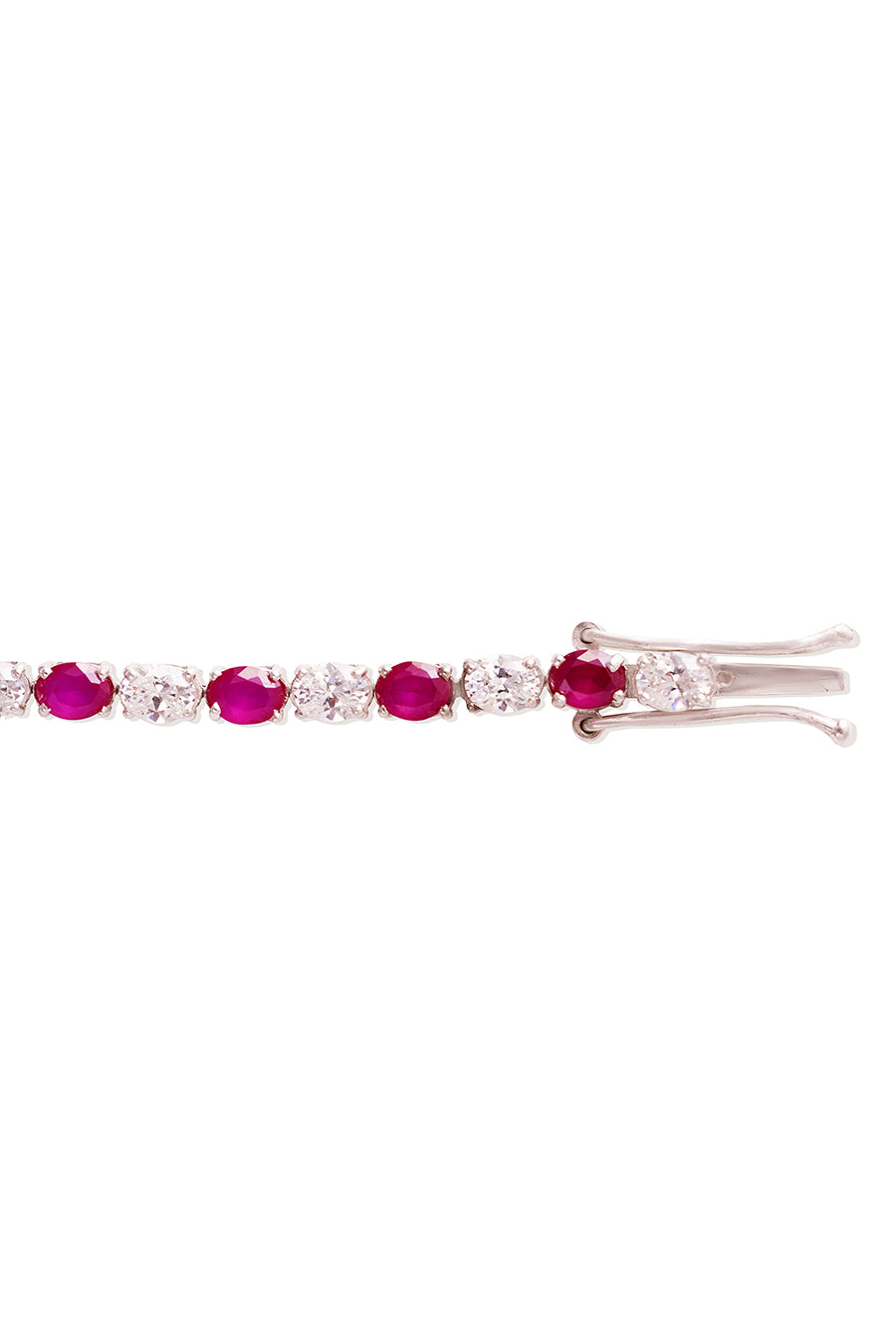 92.5 Sterling Silver Red Alea Bracelet