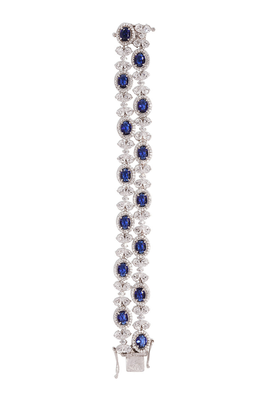 92.5 Sterling Silver Blue Soirée Bracelet