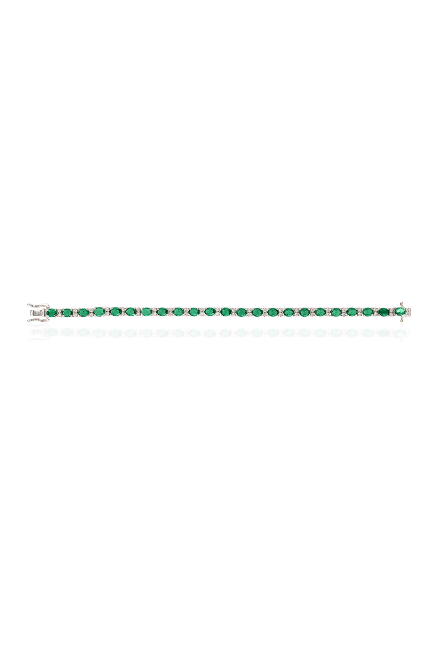 92.5 Sterling Silver Emerald Harmony Bracelet
