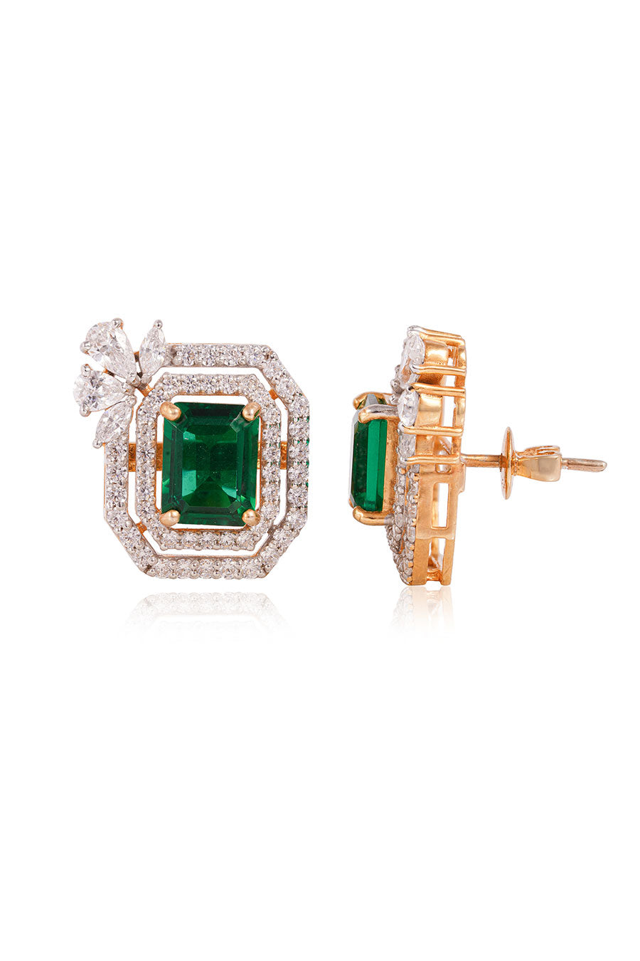 92.5 Sterling Silver Clinquant Studs Earrings