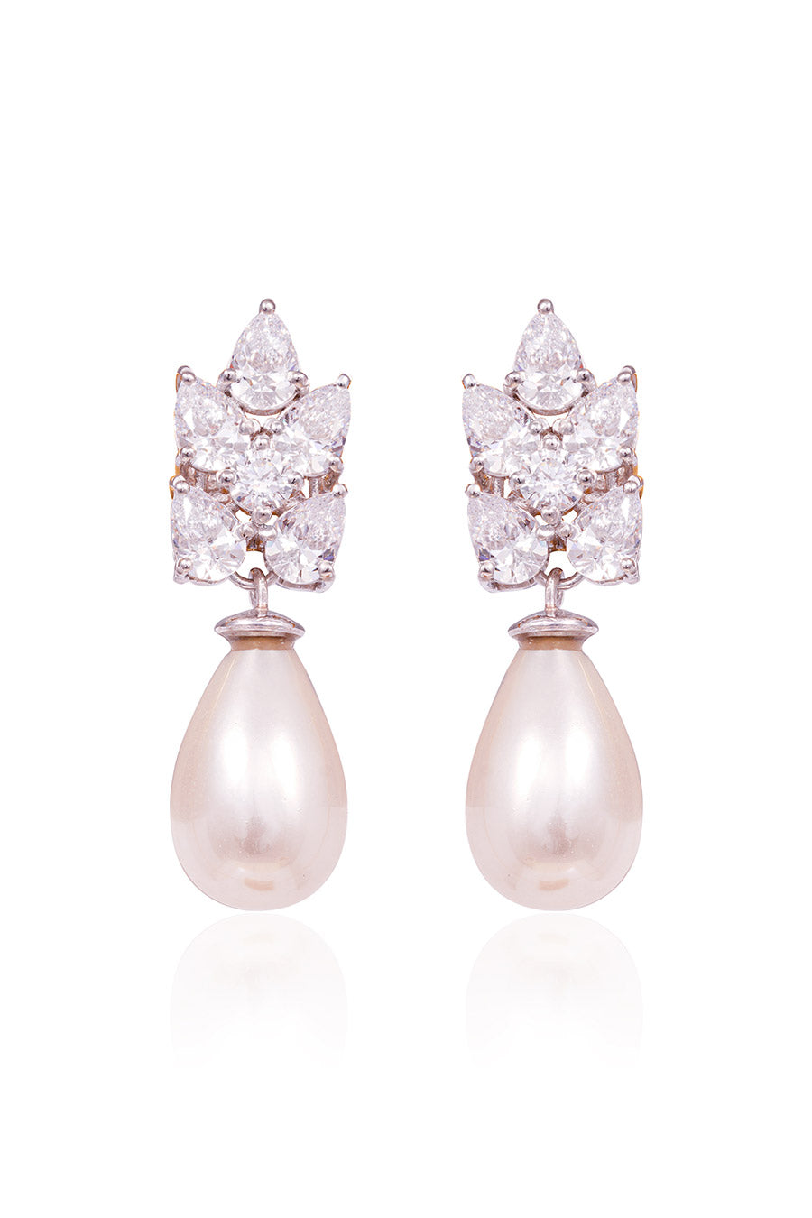 92.5 Sterling Silver Vision Pearl Earrings