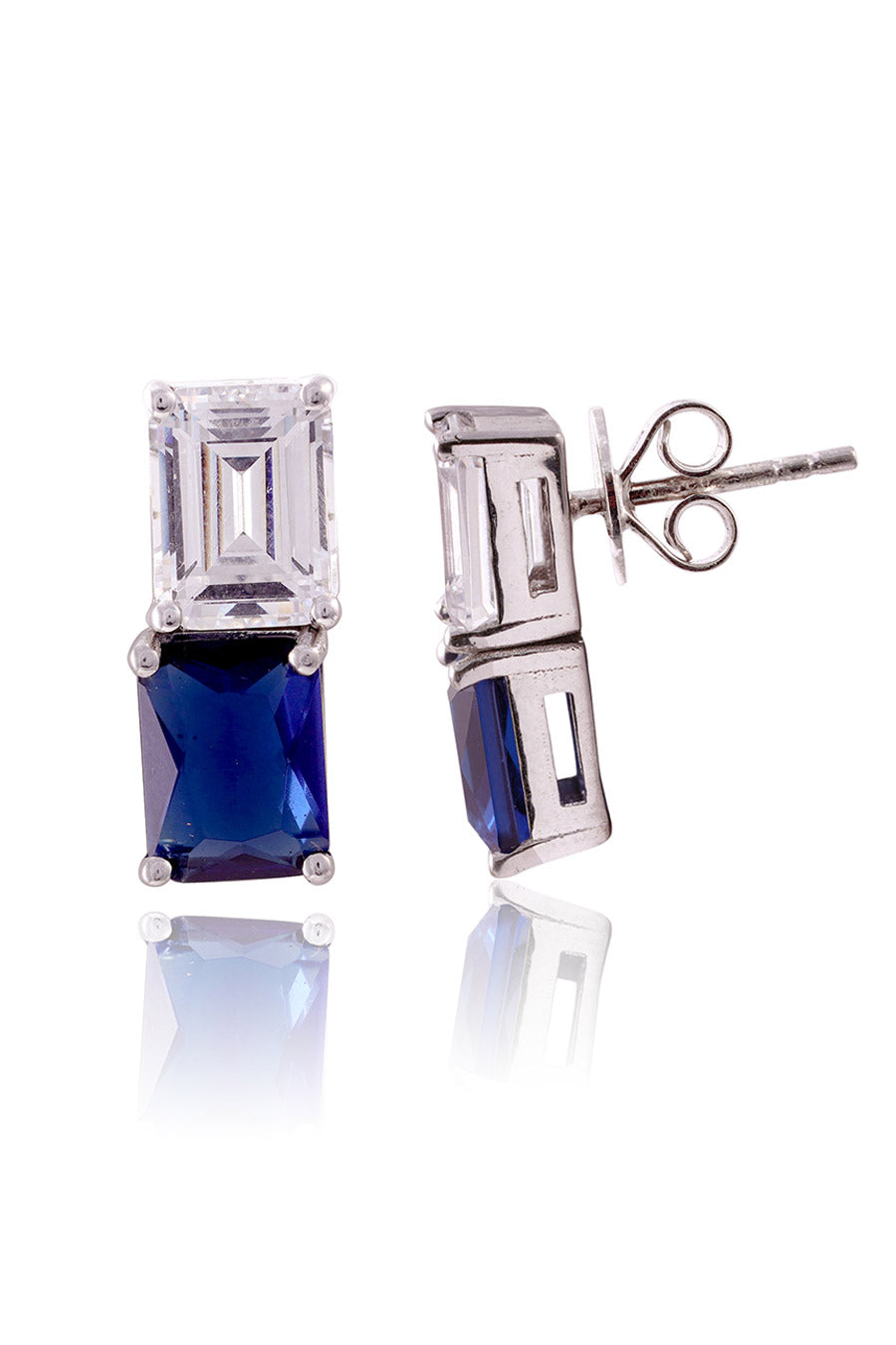 92.5 Sterling Silver Elysian Gleam Duo Earrings