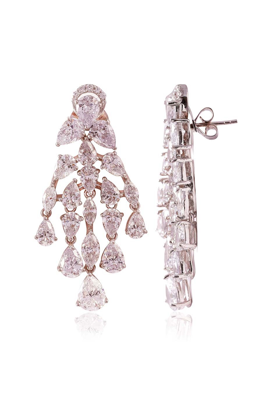 92.5 Sterling Silver Luminoso Vogue Earrings