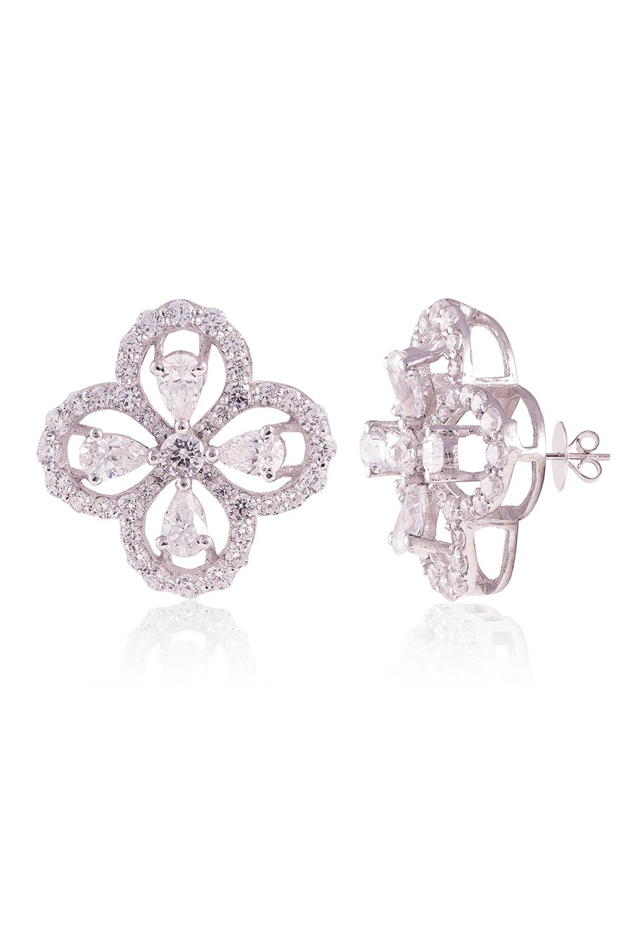 92.5 Sterling Silver Le Flore Earrings
