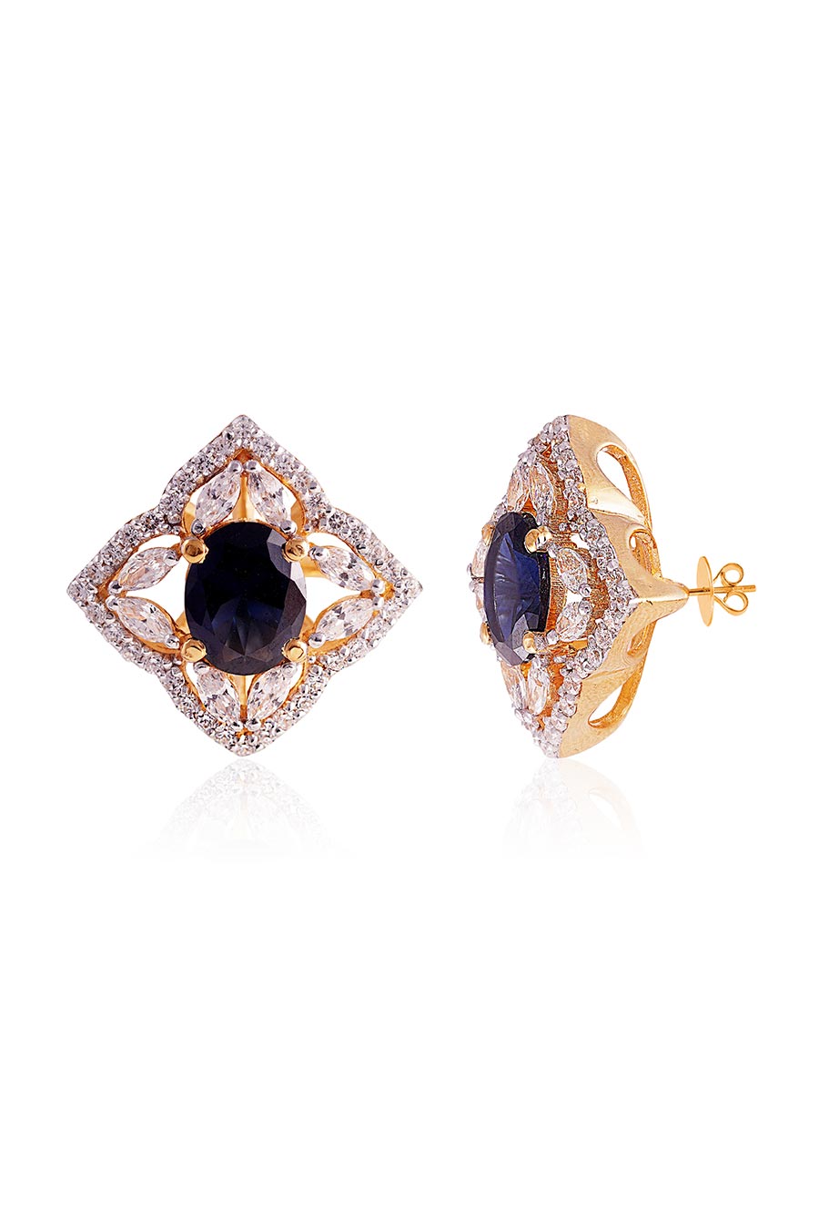 92.5 Sterling Silver Oasis Clover Earrings
