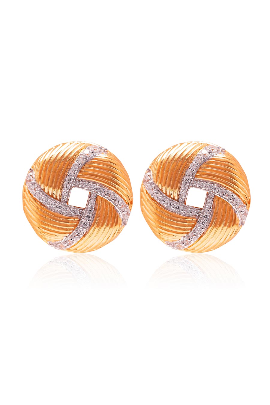 92.5 Sterling Silver Spiralis Textured Earrings