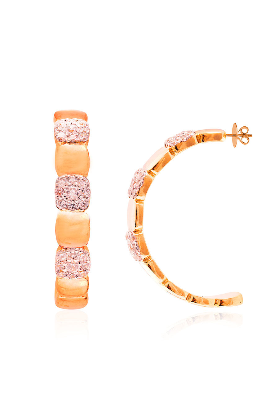 92.5 Sterling Silver Lumina Luxe Hoop Earrings