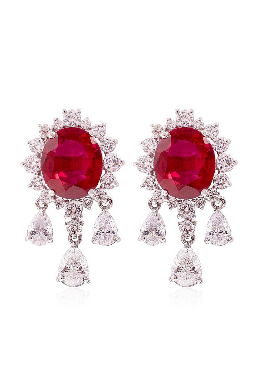 92.5 Sterling Silver Ruby Rhapsody Earrings