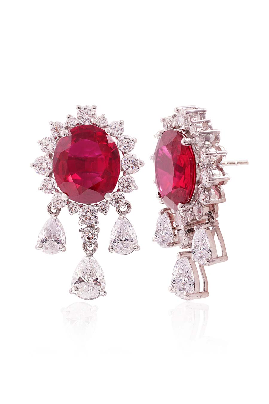 92.5 Sterling Silver Ruby Rhapsody Earrings