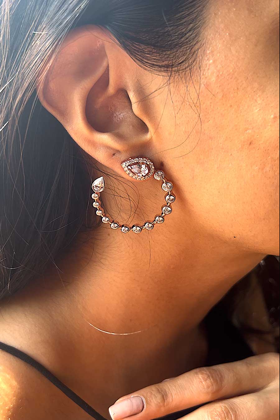 92.5 Sterling Silver Nexia Stud Earrings