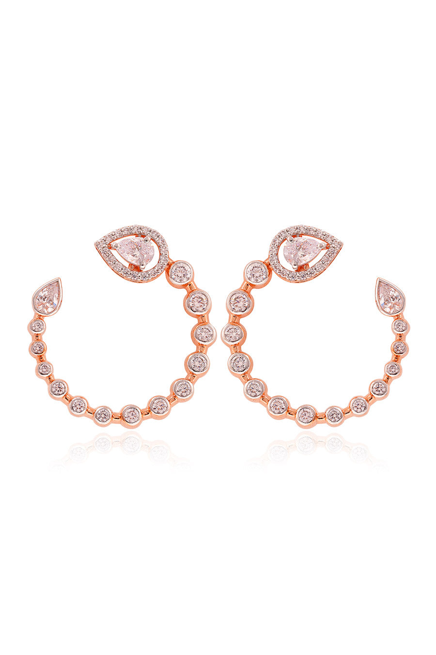 92.5 Sterling Silver Nexia Stud Earrings