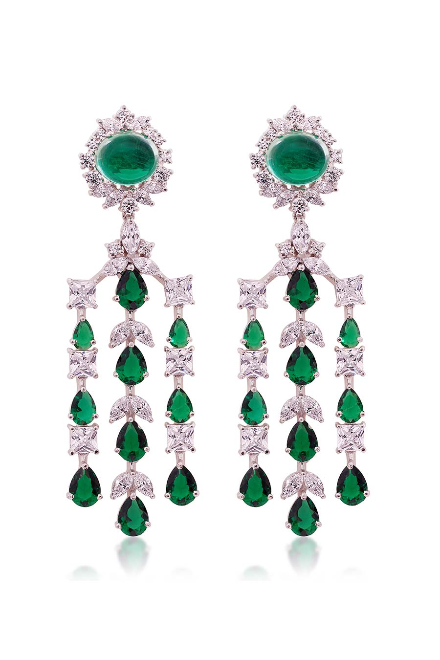 92.5 Sterling Silver Verdure Grace Earrings