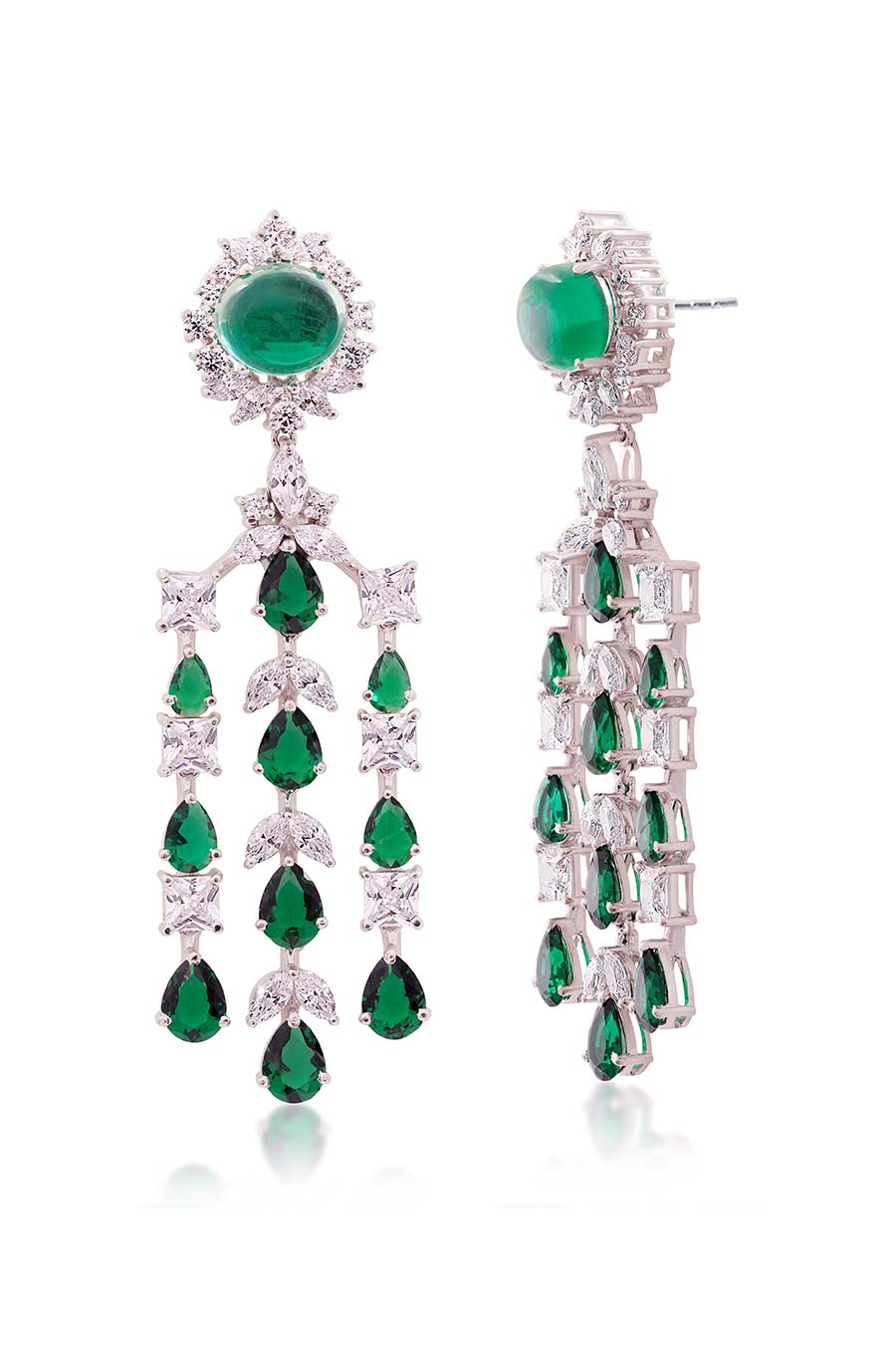 92.5 Sterling Silver Verdure Grace Earrings