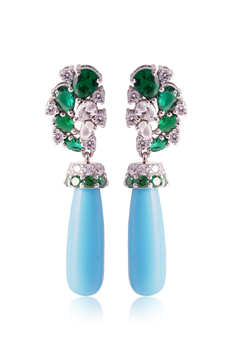 92.5 Sterling Silver Oceanic Grace Earrings