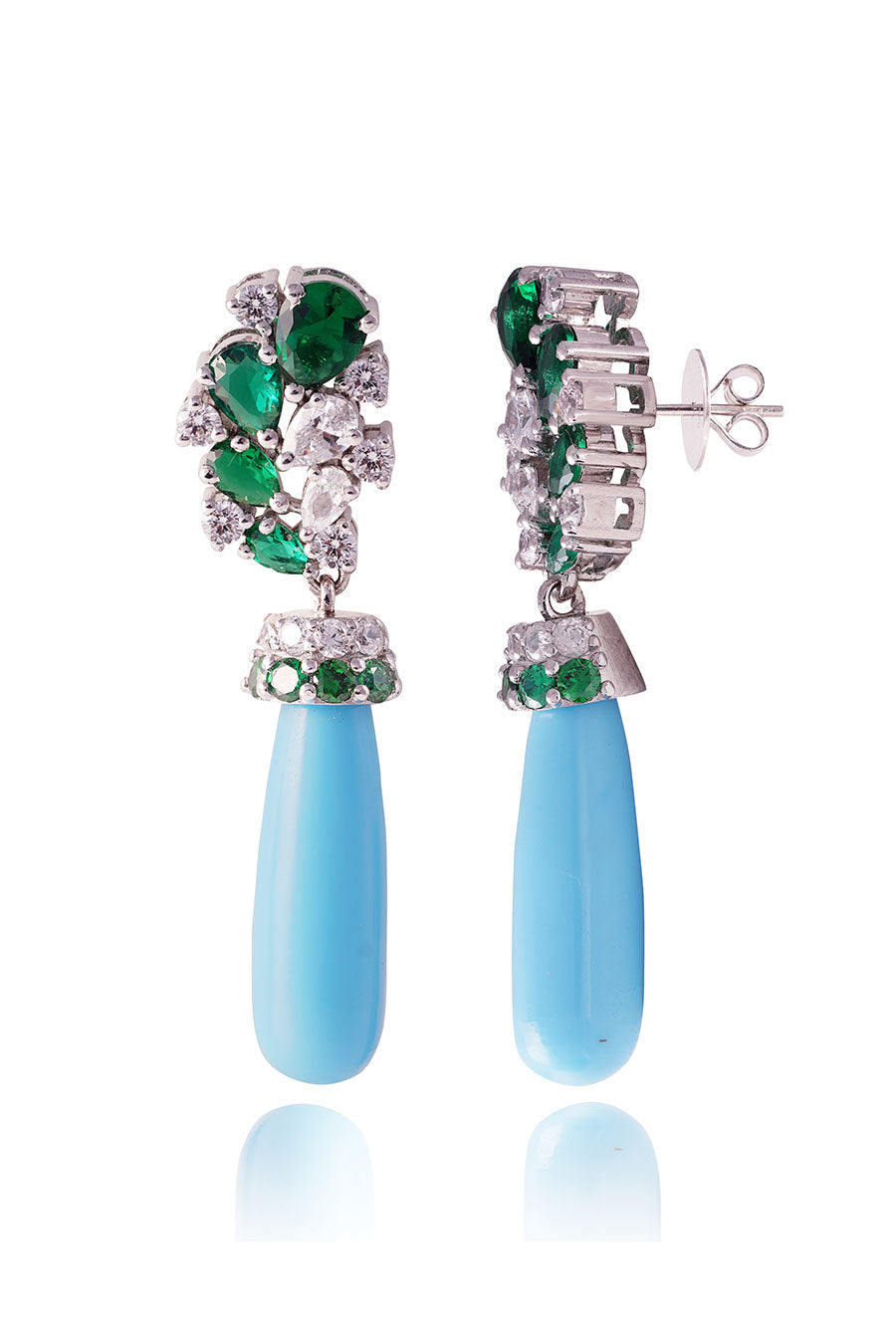 92.5 Sterling Silver Oceanic Grace Earrings