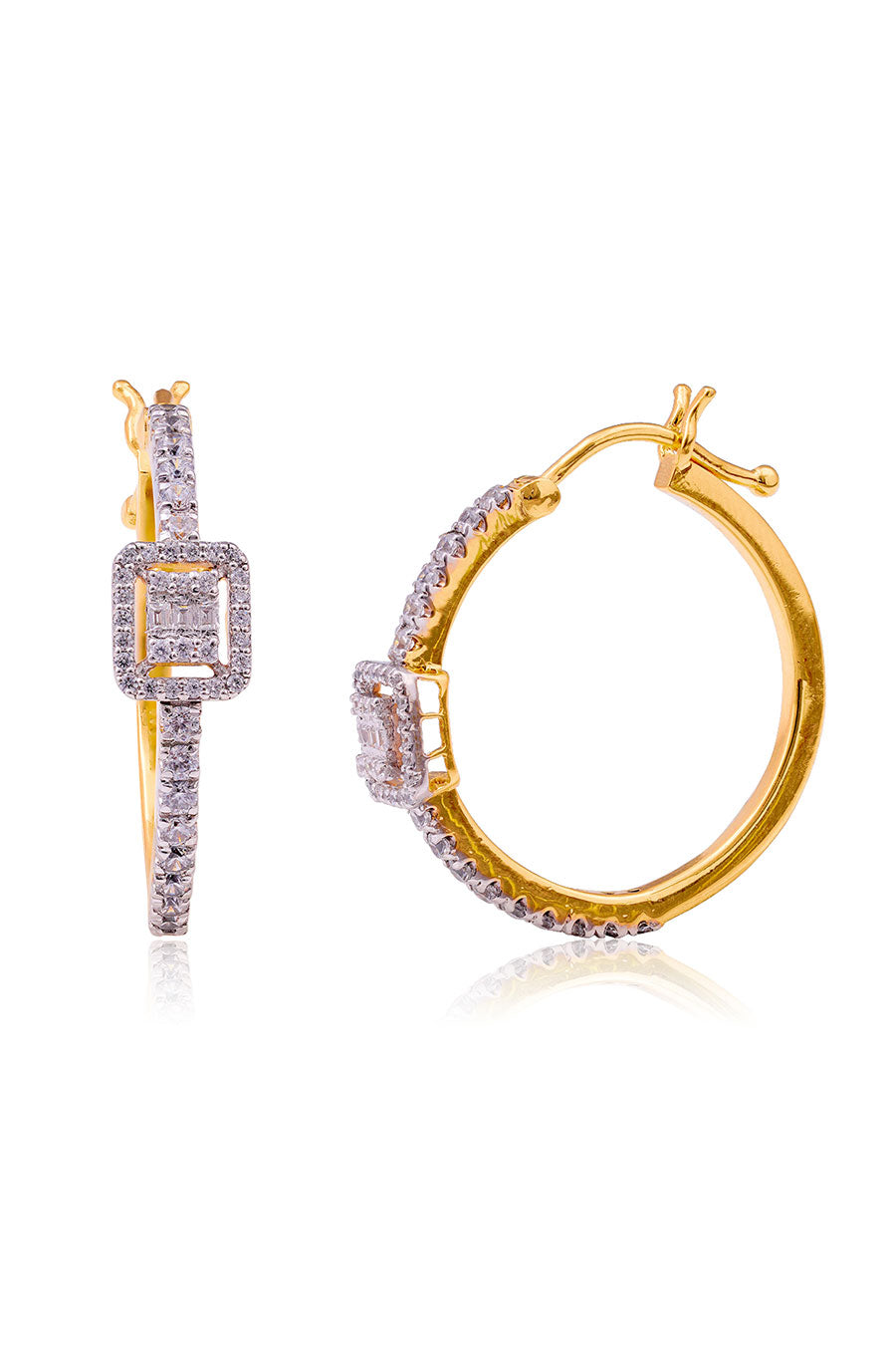 92.5 Sterling Silver Elanor Hoop Earrings