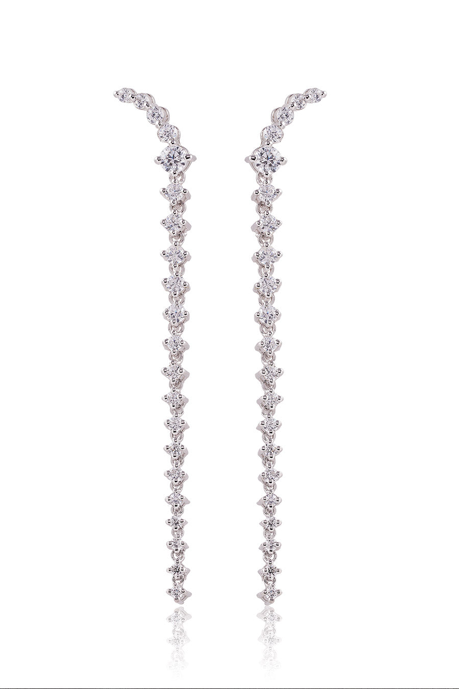 92.5 Sterling Silver Linea Drop Earrings