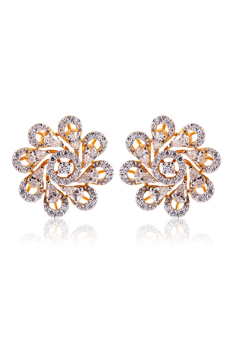 92.5 Sterling Silver Zarina Stud Earrings
