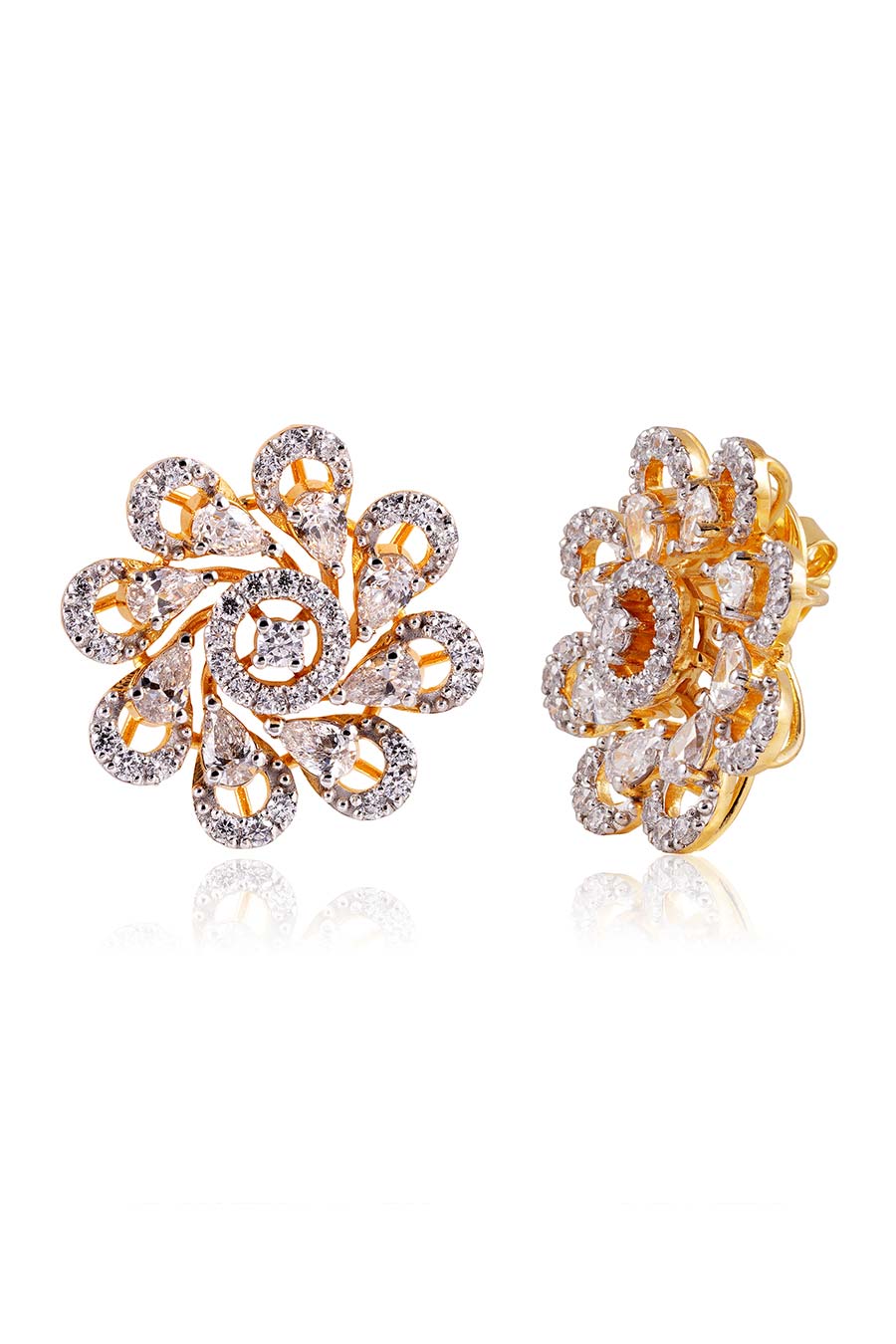 92.5 Sterling Silver Zarina Stud Earrings