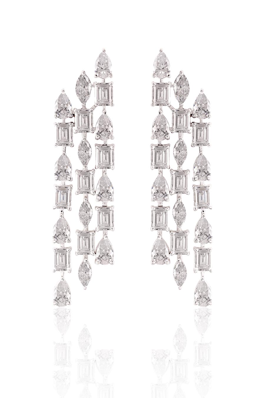 92.5 Sterling Silver Glide Dangler Earrings