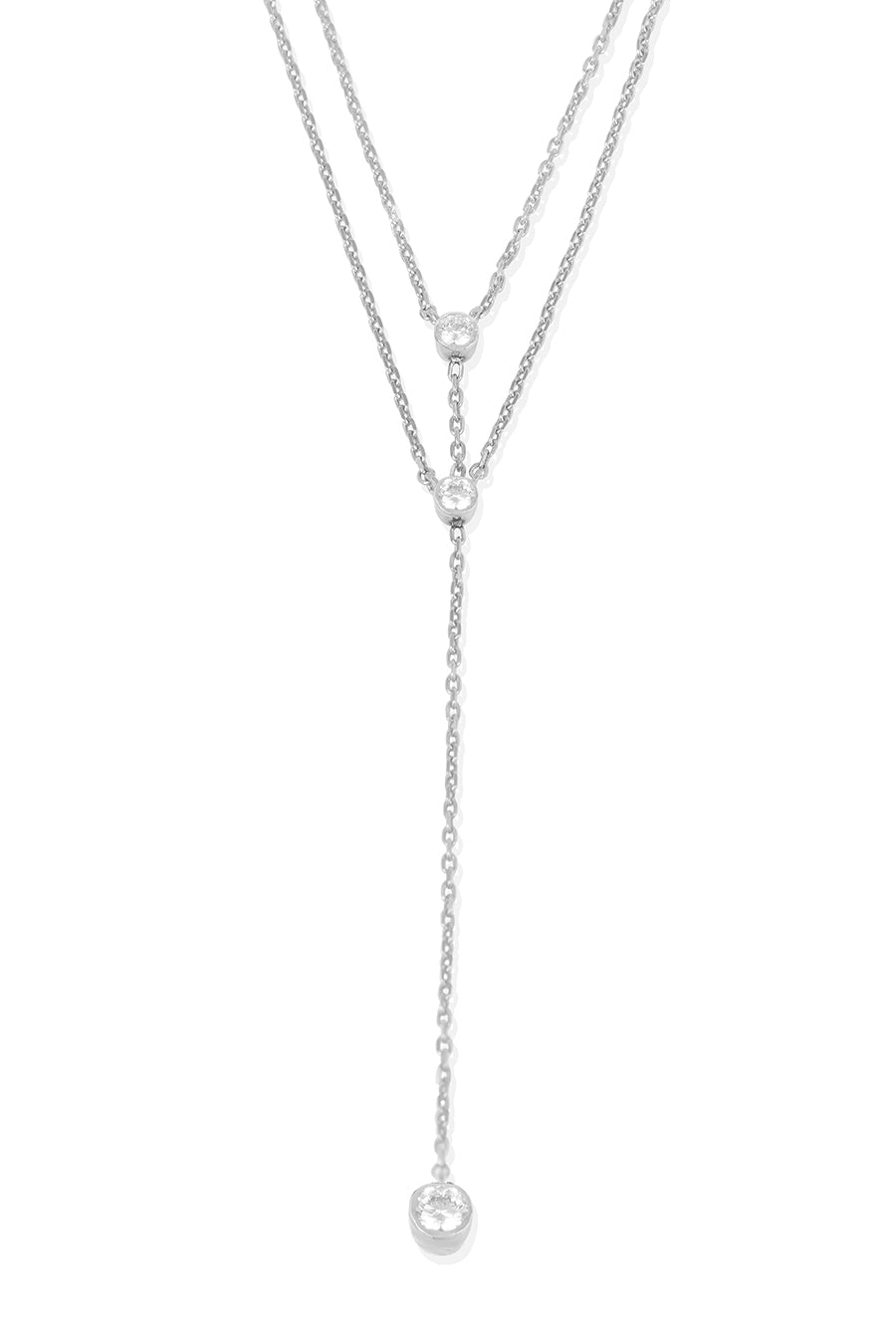 92.5 Sterling Silver Minutiae Layered Necklace