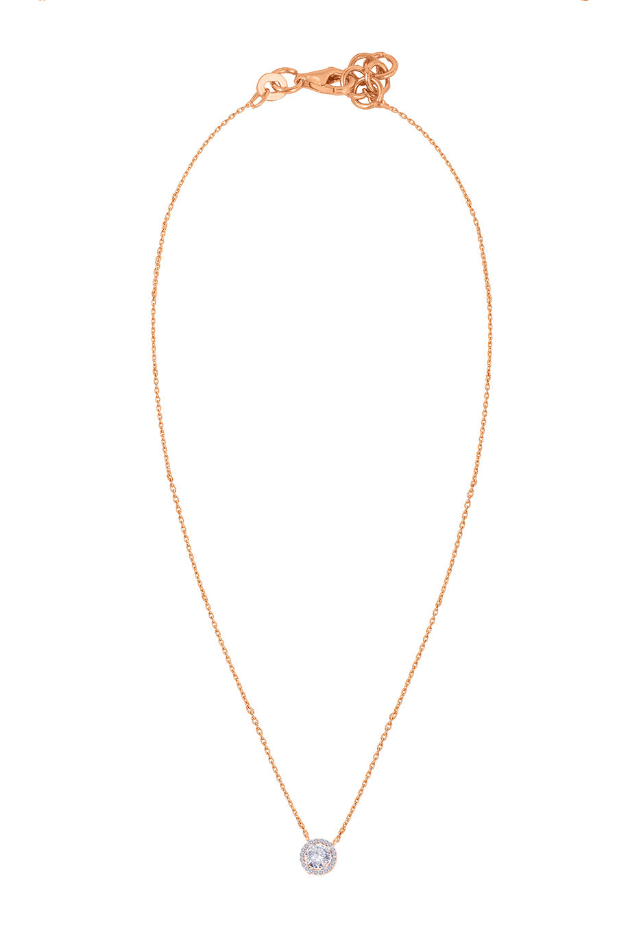 92.5 Sterling Silver Soltero Round Necklace