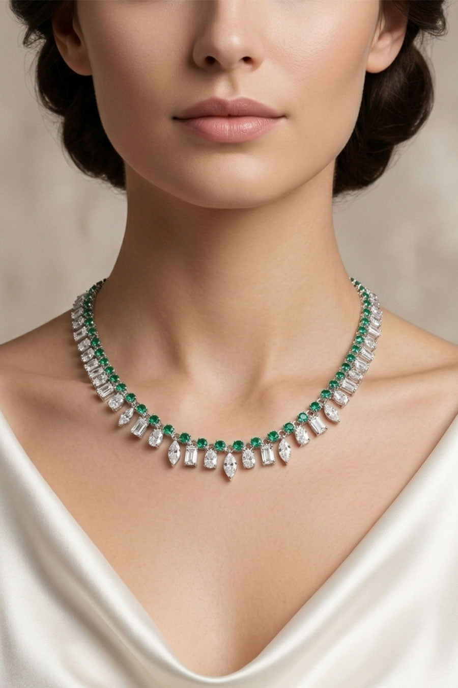 92.5 Sterling Silver Poise Necklace