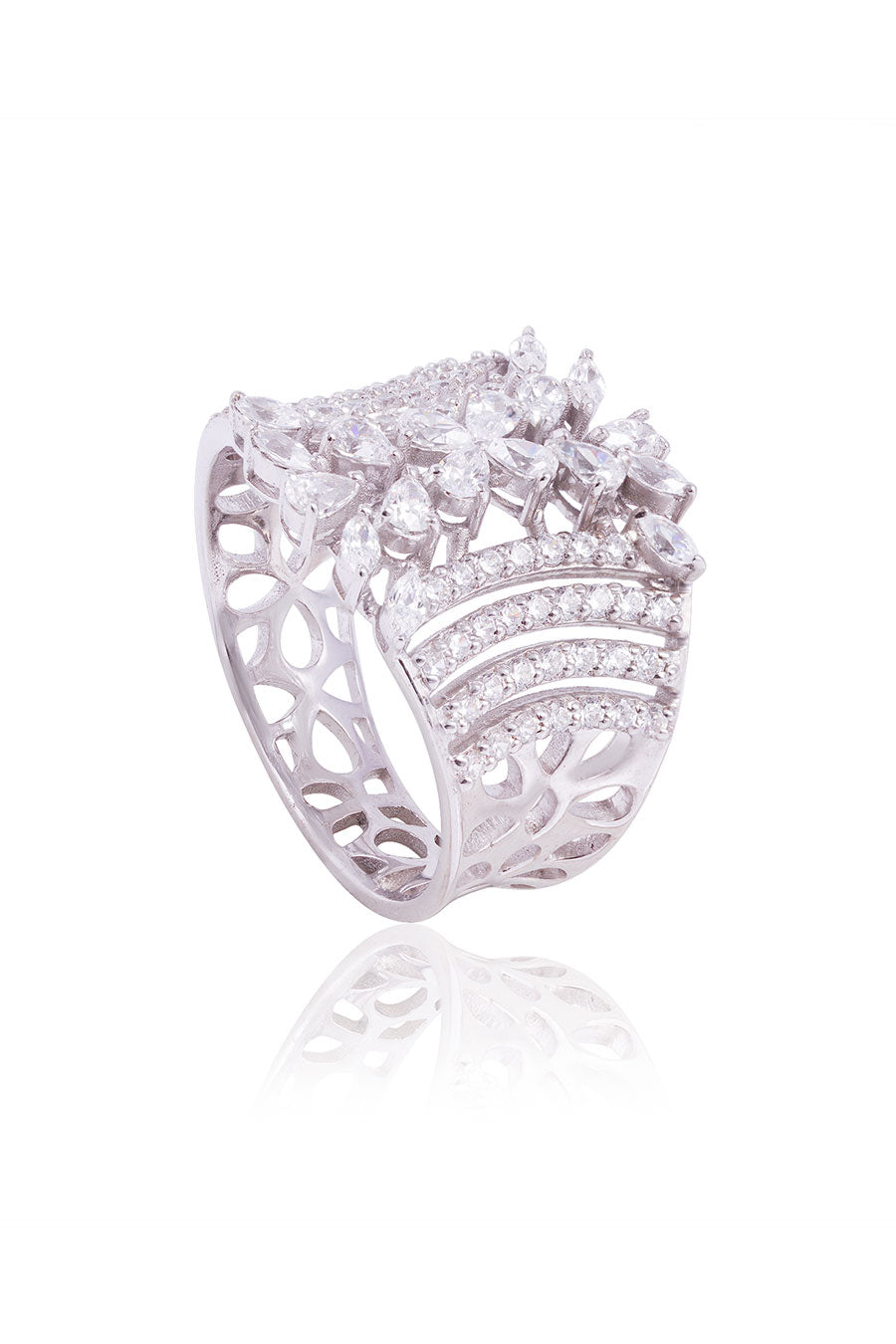 92.5 Sterling Silver Danilo Curve Ring