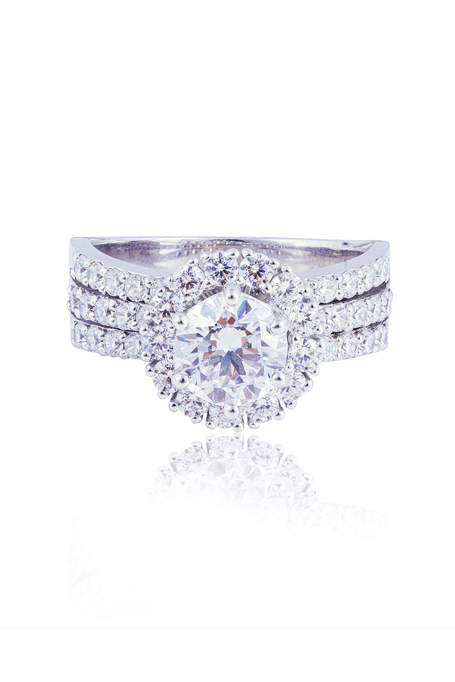 92.5 Sterling Silver Essential Rock Ring
