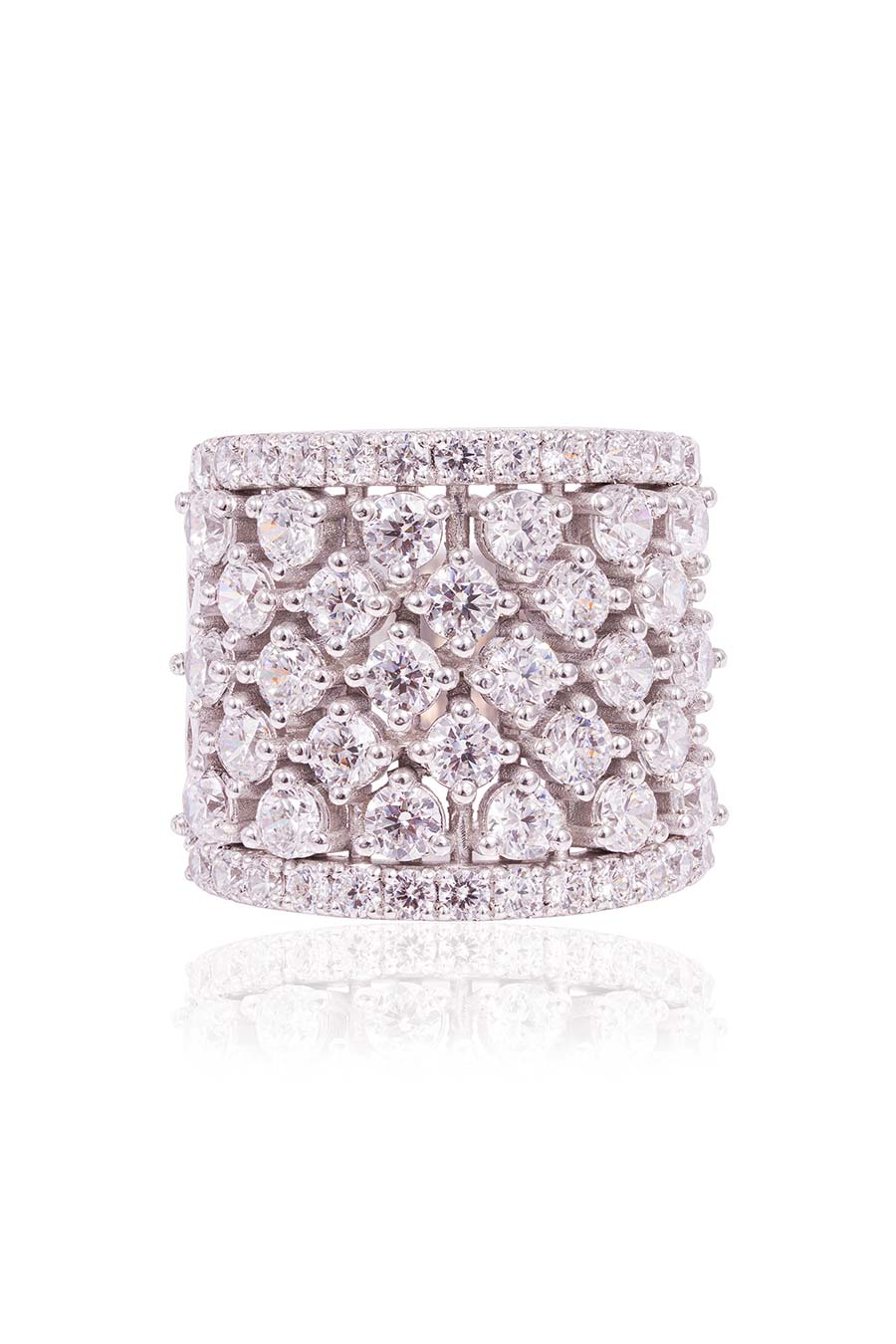 92.5 Sterling Silver Forget-Me-Not Ring