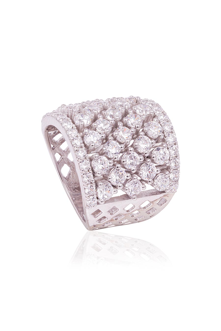 92.5 Sterling Silver Forget-Me-Not Ring